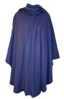 James Wool Cashmere Cape Cobalt